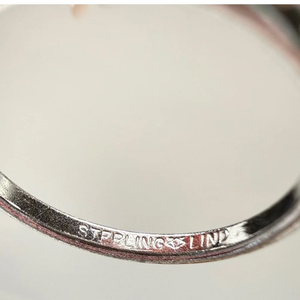 Lind Sterling Silver 925 Round Cut Cubic Zirconia Ring Sz 6.5 Womens Wedding VTG